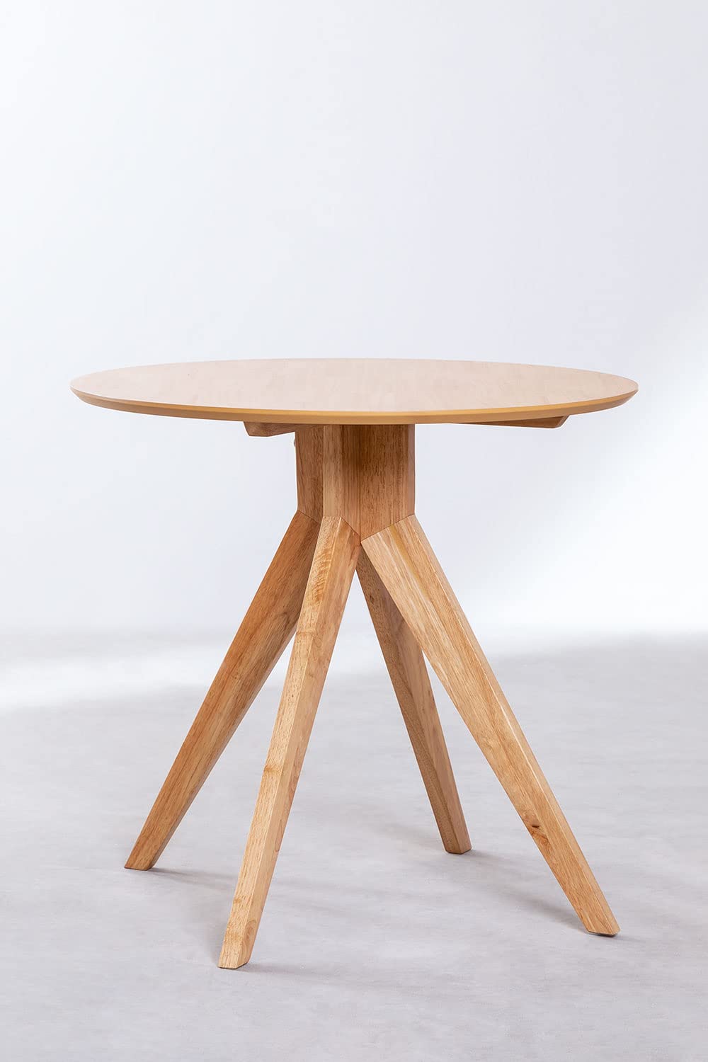 Sklum Sekiz tavolo da pranzo rotondo Ø80 cm legno gomma