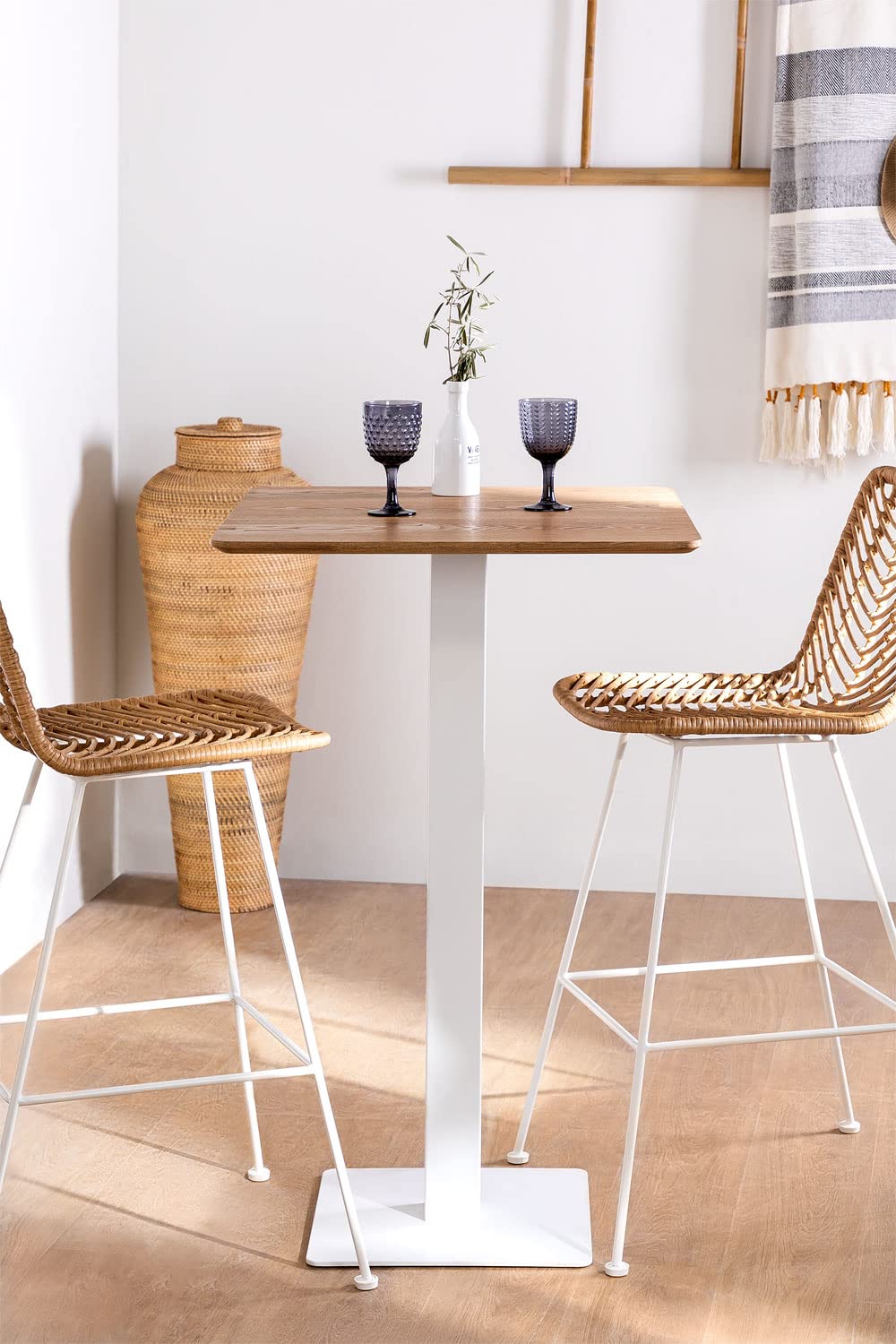 Sklum Espresso Tavolo Alto Bianco 60 cm