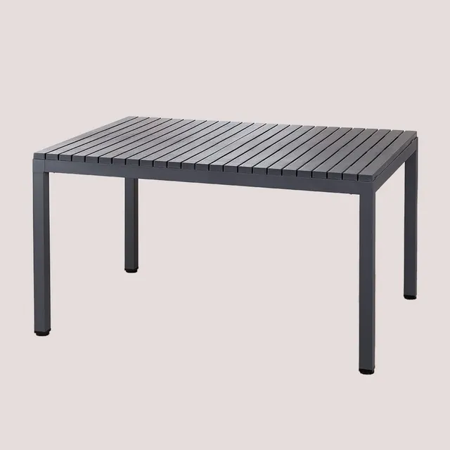 Sklum Marti tavolo giardino 140x100 cm nero carbone