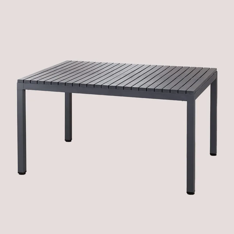 Sklum Marti tavolo giardino 140x100 cm nero carbone
