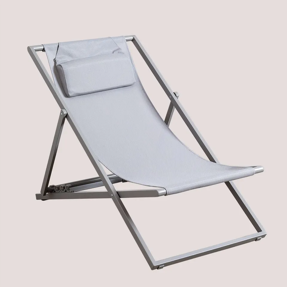 Sklum Jensy amaca pieghevole grigio con cuscino