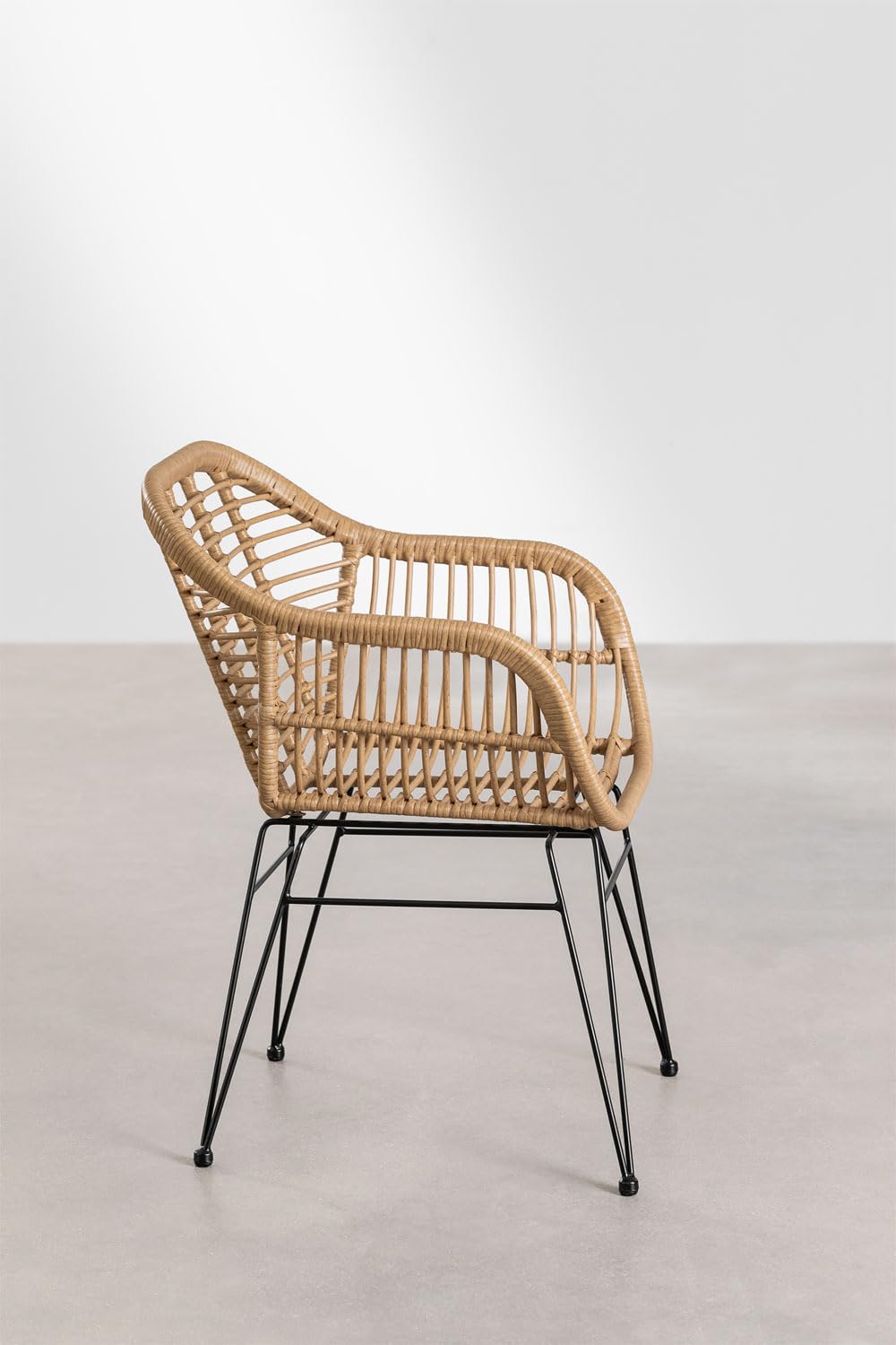 Sklum Zole sedia da giardino rattan sintetico braccioli