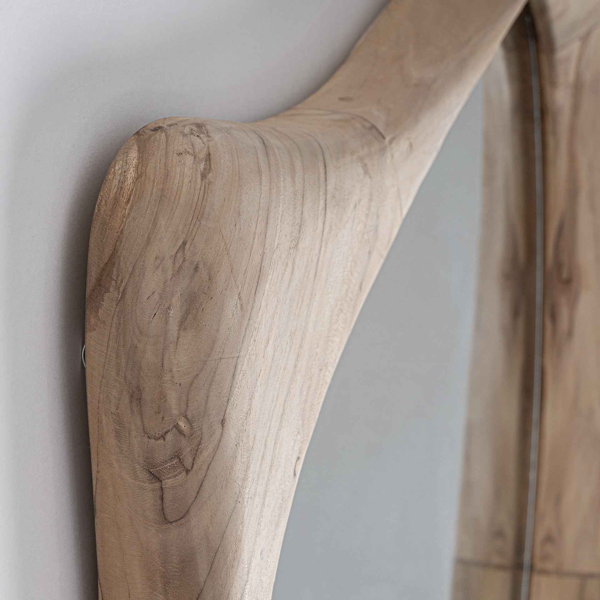 Bambua Humble specchio parete legno mango alto