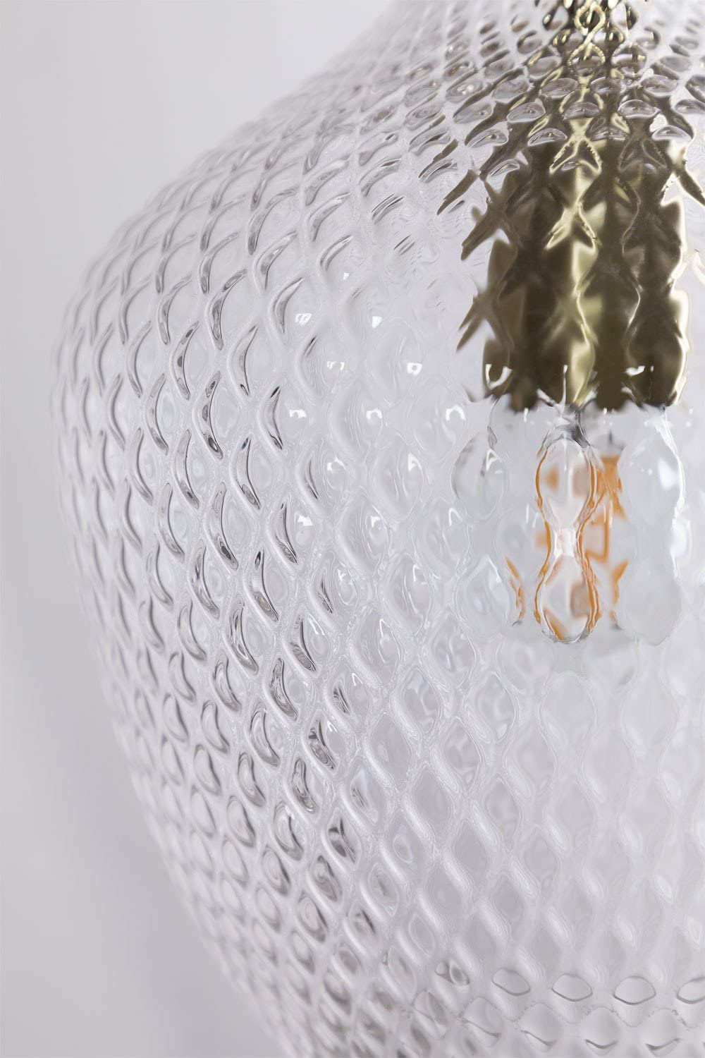 Sklum Taylor lampada da soffitto ferro vetro dorato