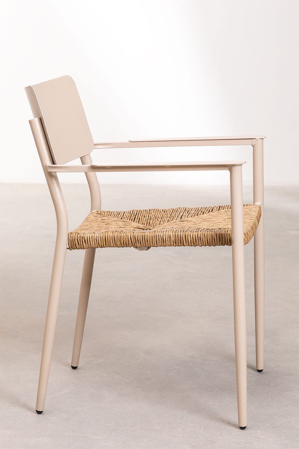 Sklum Amadeu Set 2 sedie da giardino impilabili Marrone Moka