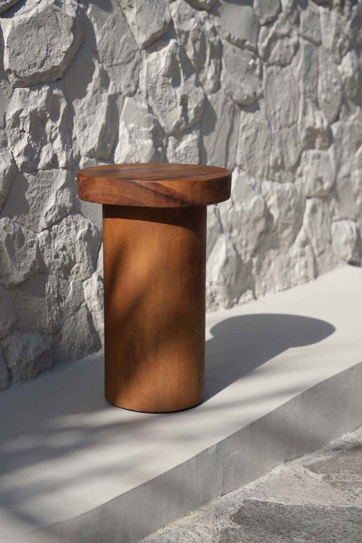 Bambua Inti tavolino laterale naturale legno teak