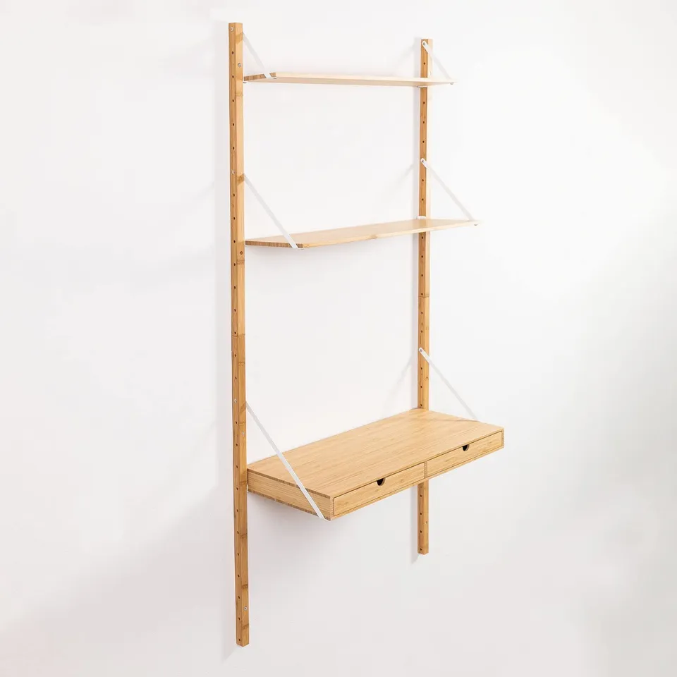 Sklum Kolex scaffale parete modulare bambù