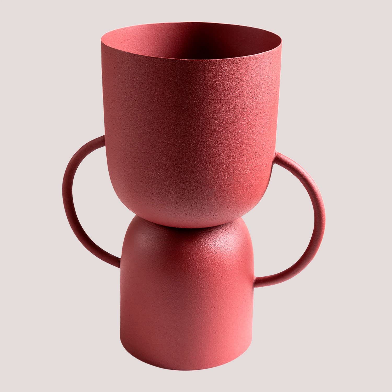 Sklum Rob vaso in metallo rosso granata Ø20 cm