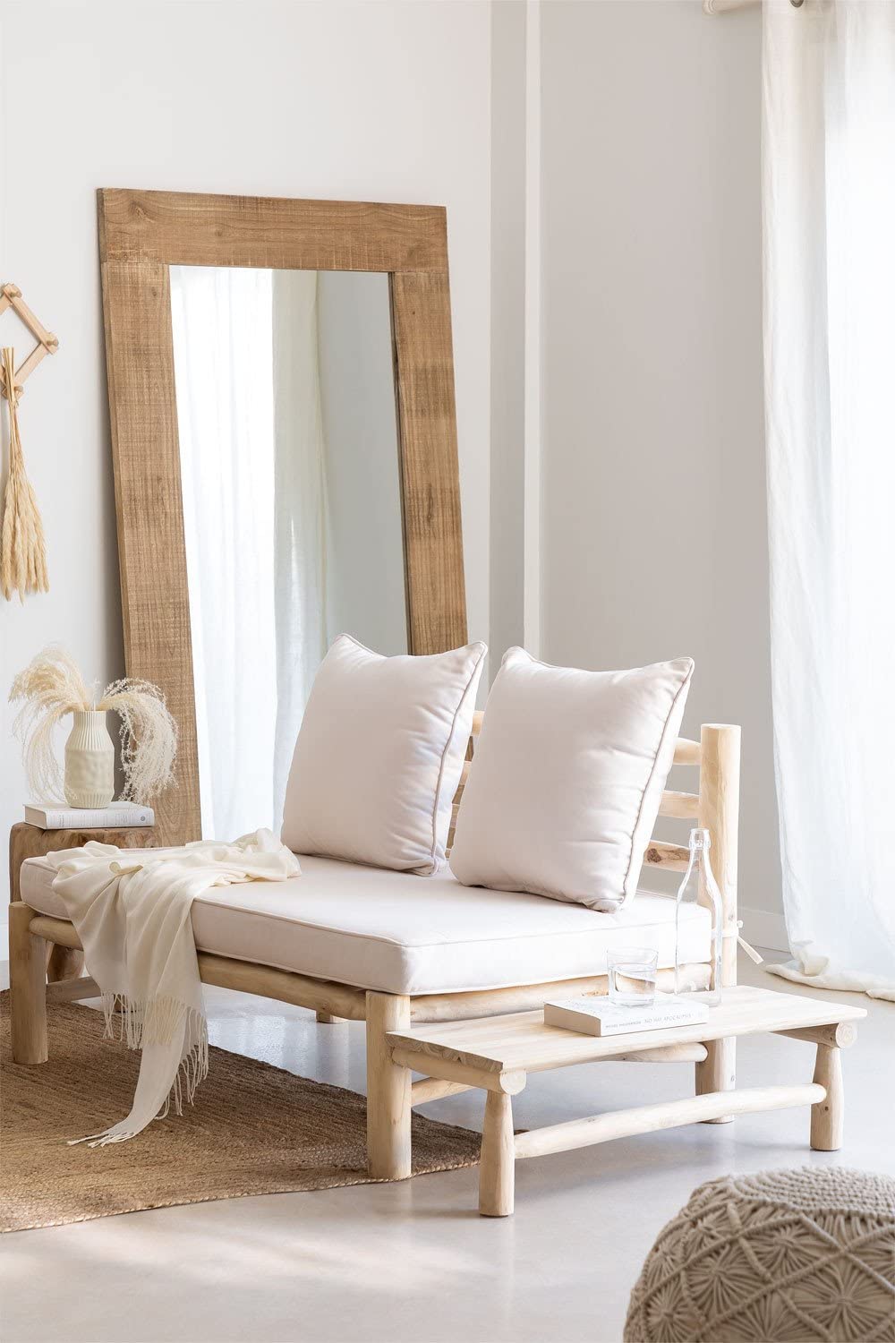 Sklum Nabila Divano 2 Posti in Legno Teak