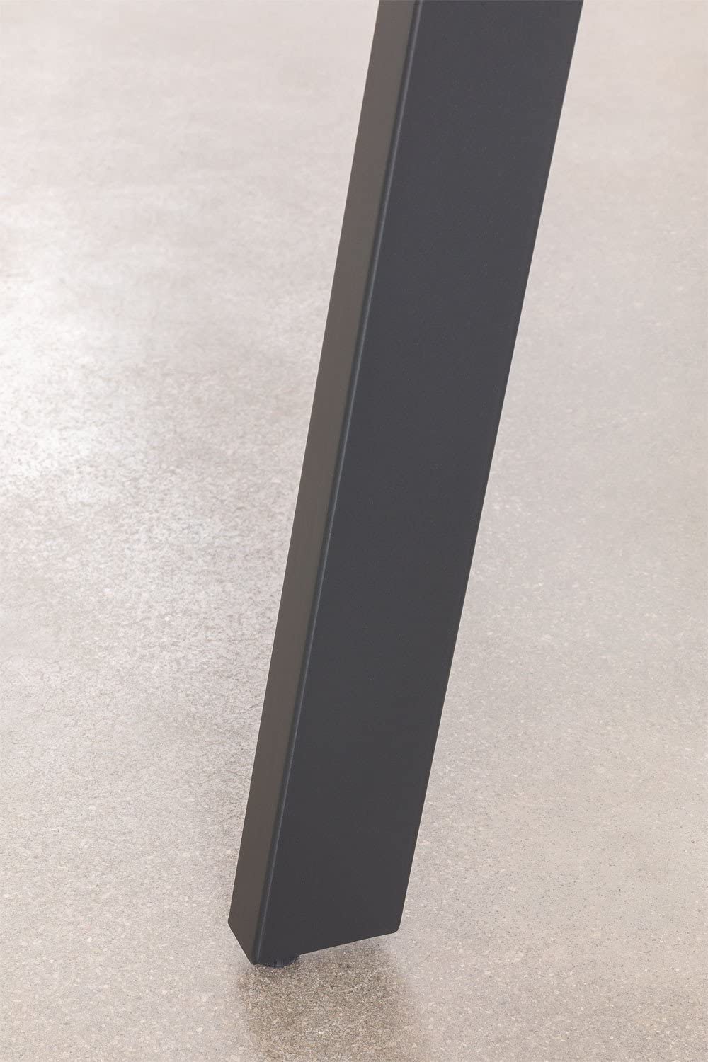 Sklum Adel tavolo pranzo vetro acciaio 160x90 nero