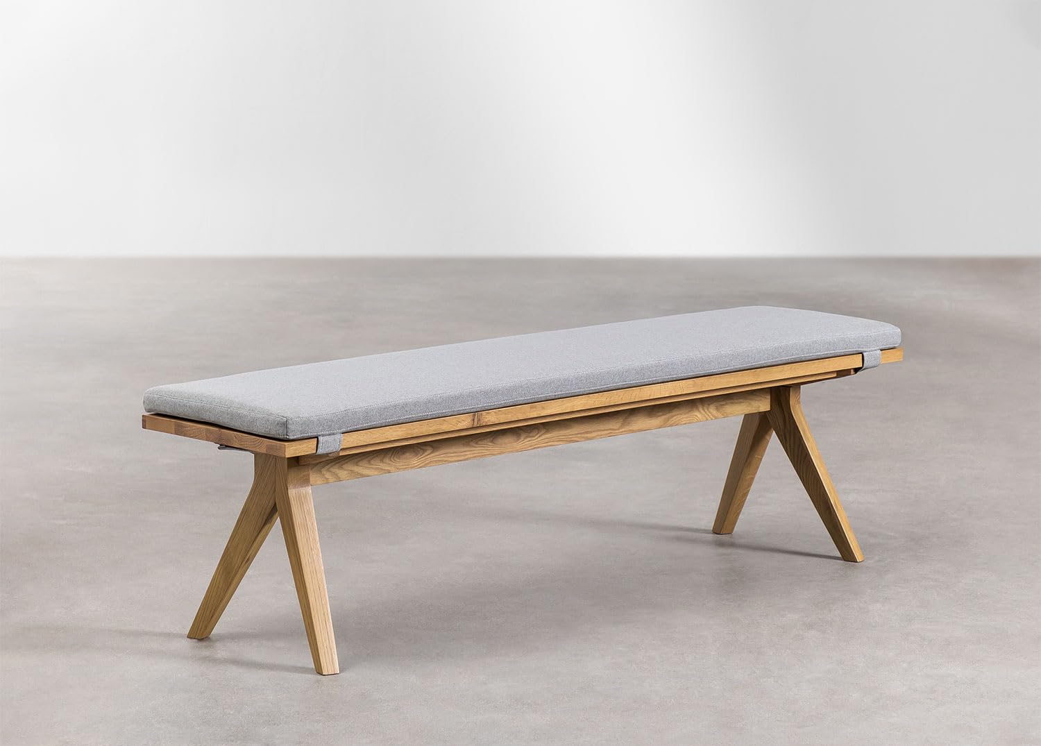 Sklum Basset Panca Rovere 158 cm con Cuscino Poliestere