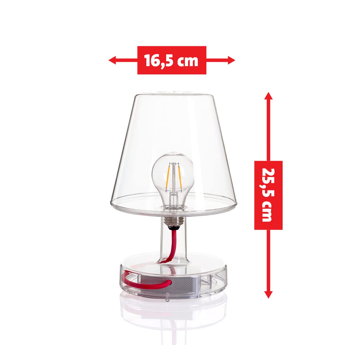 Fatboy Transloetje Lampada da Tavolo LED Trasparente