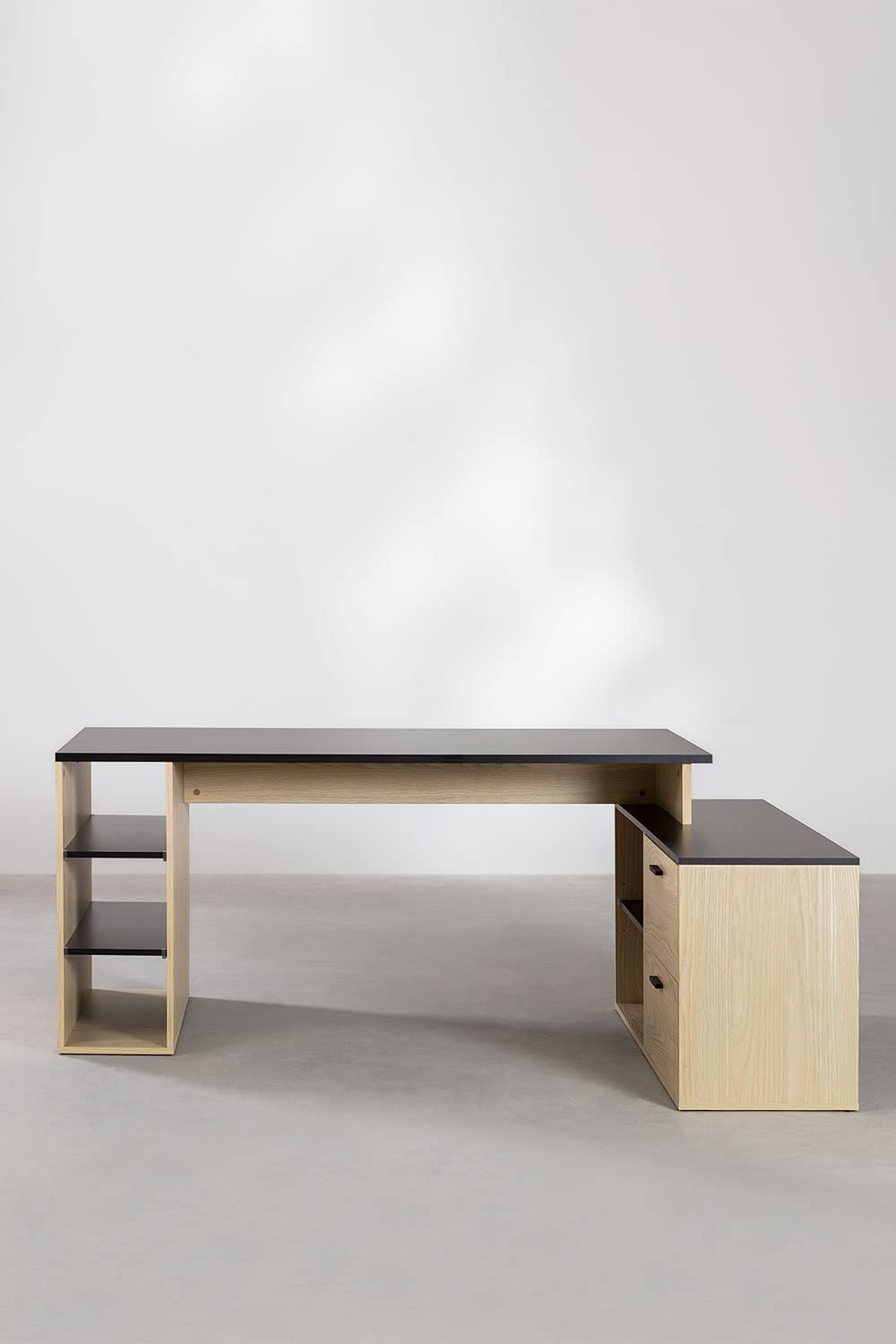 Sklum Taluk tavolo da ufficio a L rovere quercia 182,5 cm