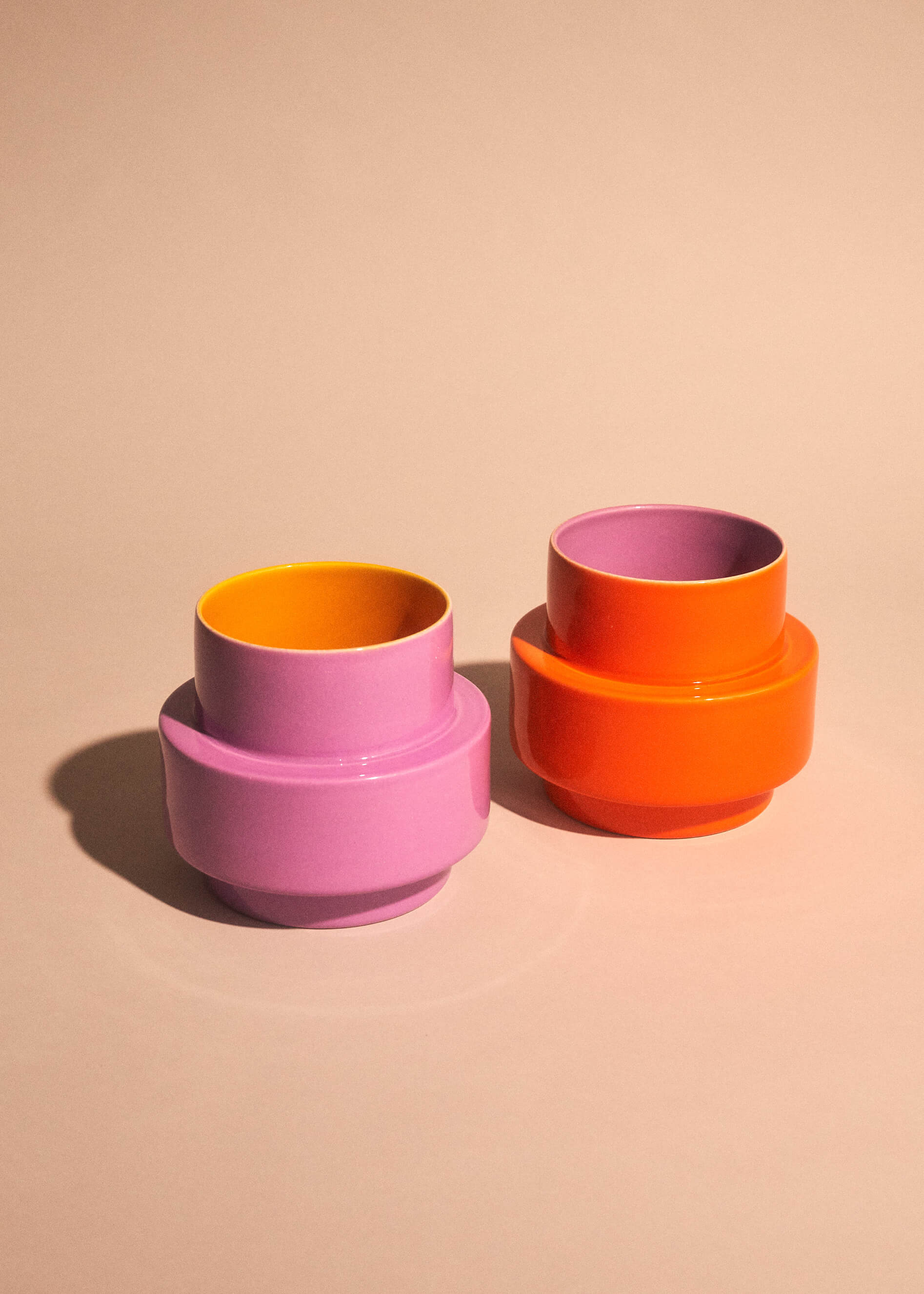 Acapulco Design Los Floreros Cenote vaso ceramica arancione