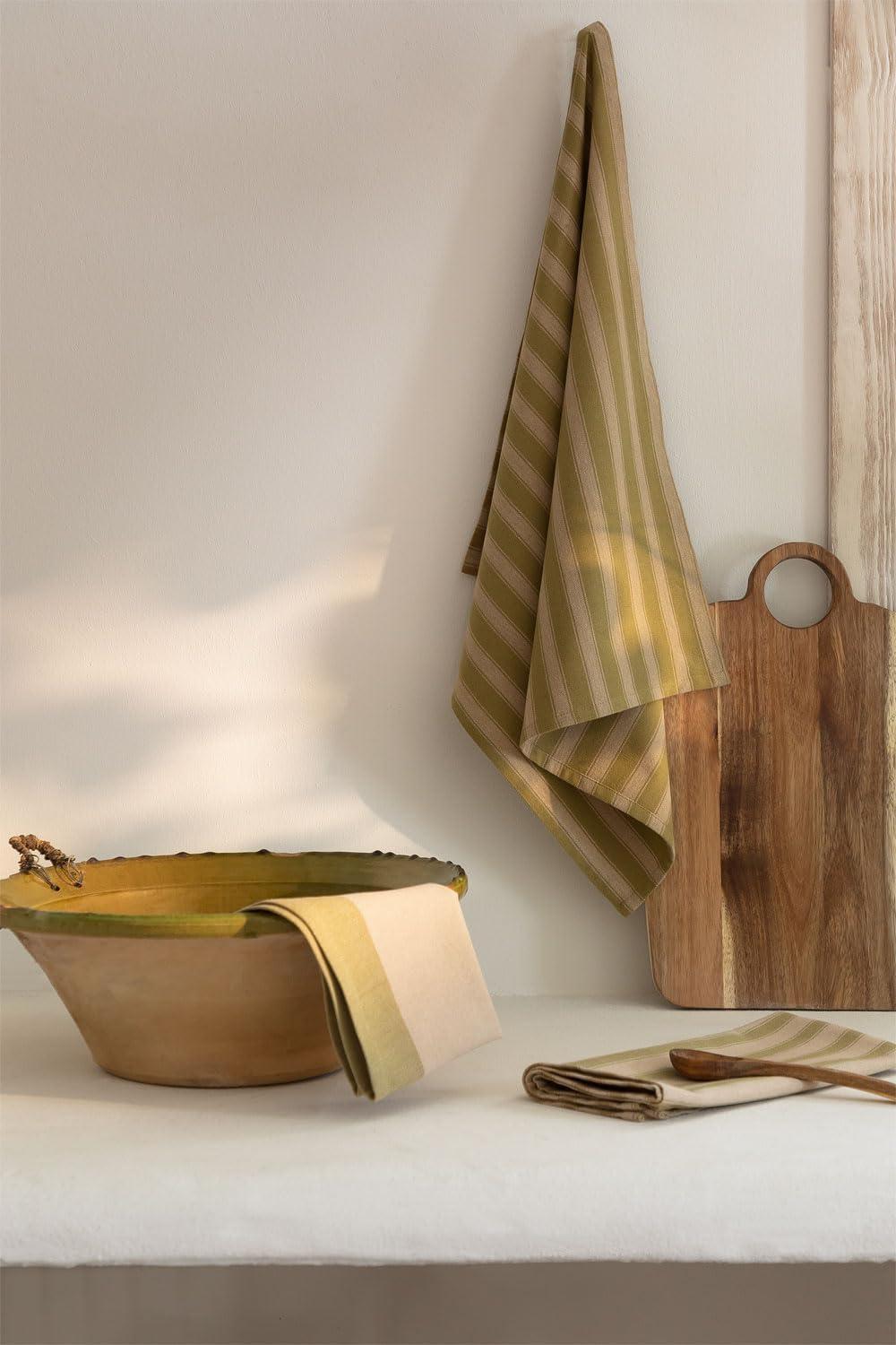 Sklum Uliasi strofinacci cucina set 3 pezzi cotone