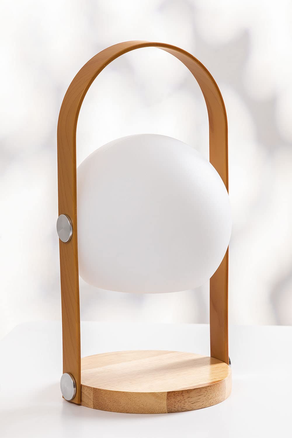 Sklum Alop lampada tavolo LED esterni legno naturale