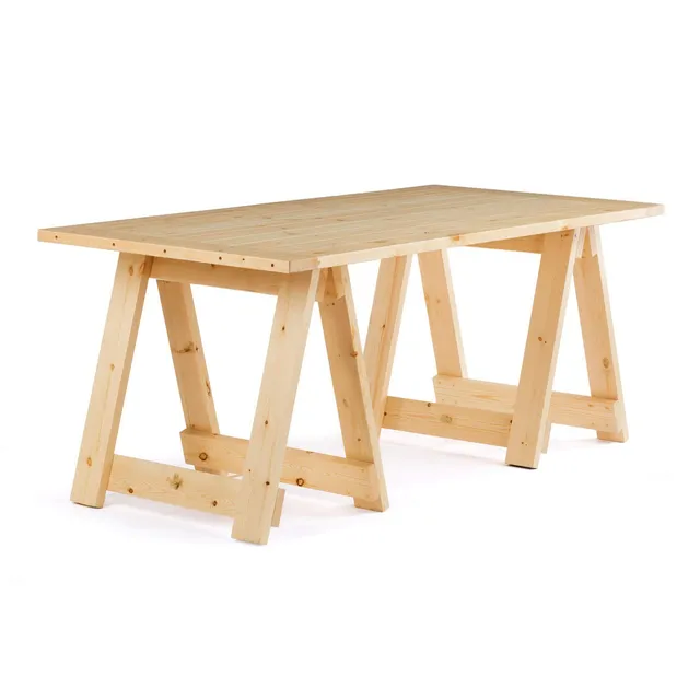 Sklum Anic Tavolo Pieghevole Olmo 180x90 cm Naturale