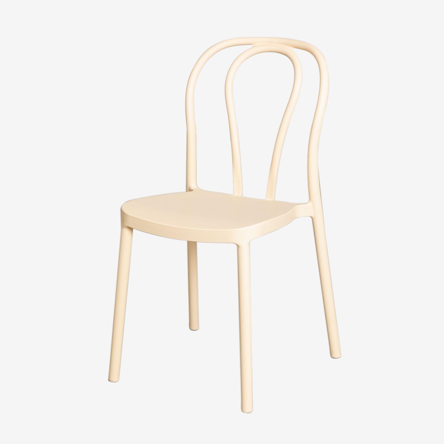 Sklum Mizzi Sedie da Pranzo Beige 2 Pezzi Impilabili