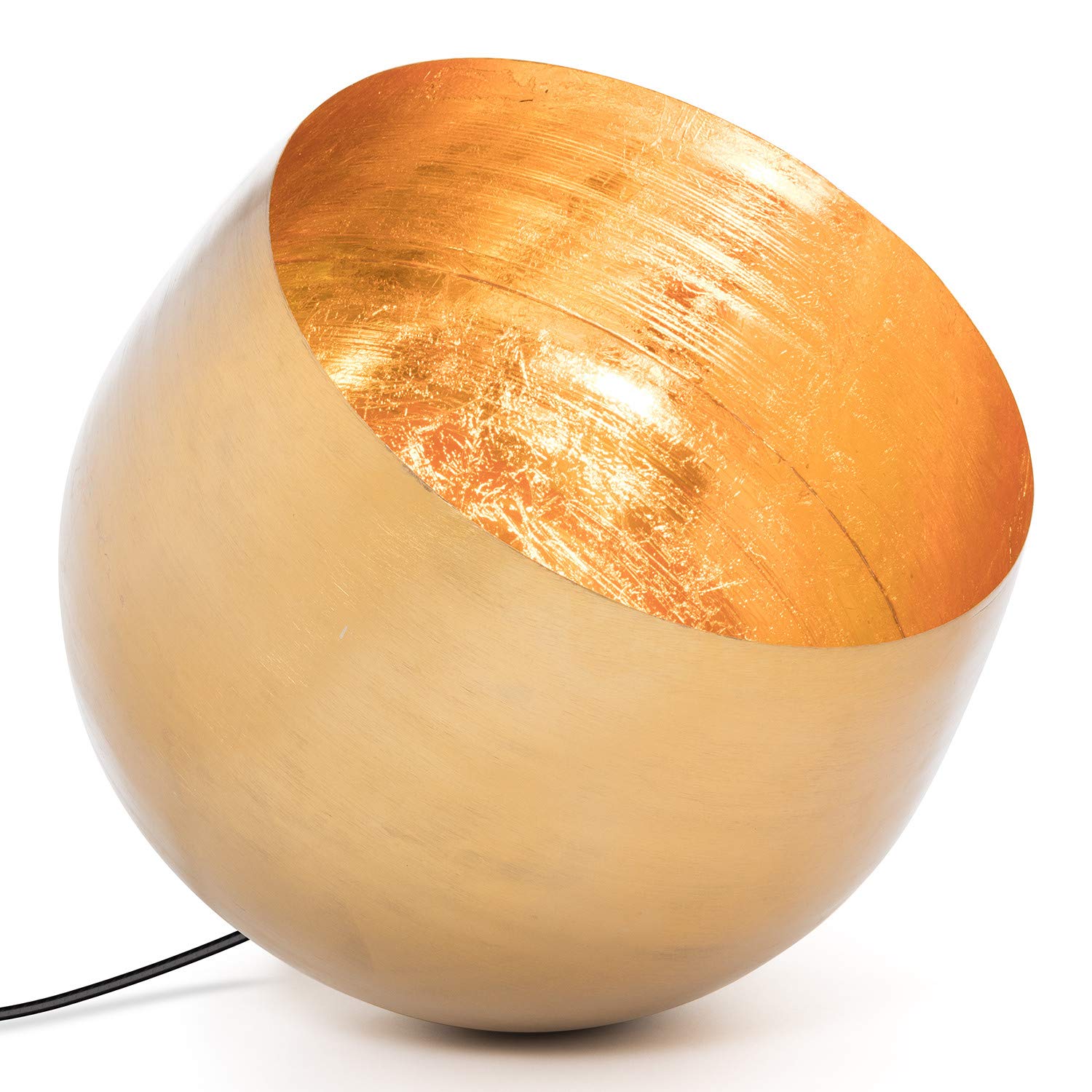 Sklum Xalye lampada da terra dorata E27 acciaio