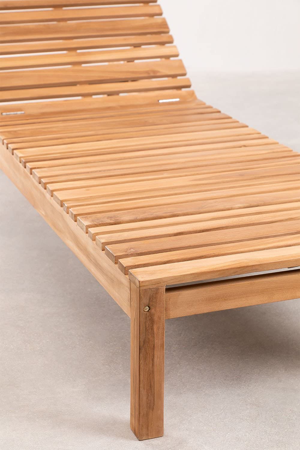 Sklum Kurni Lettino in Teak 208 cm con Ruote