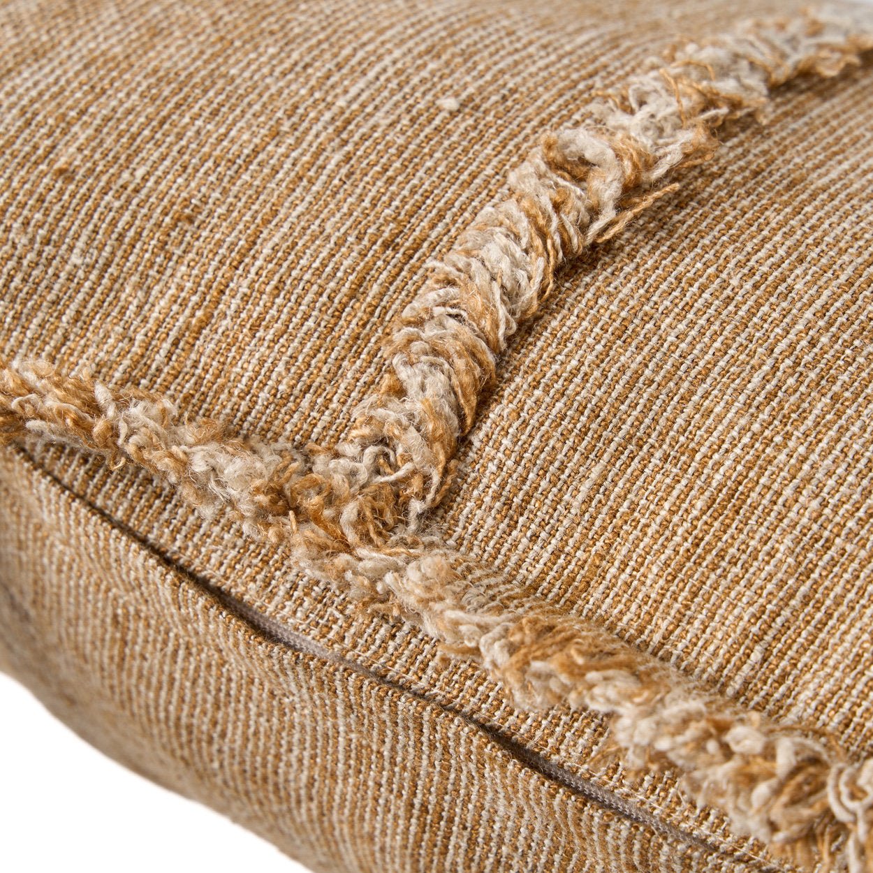 Bambua Sahara federa cuscino lino marrone 50x50