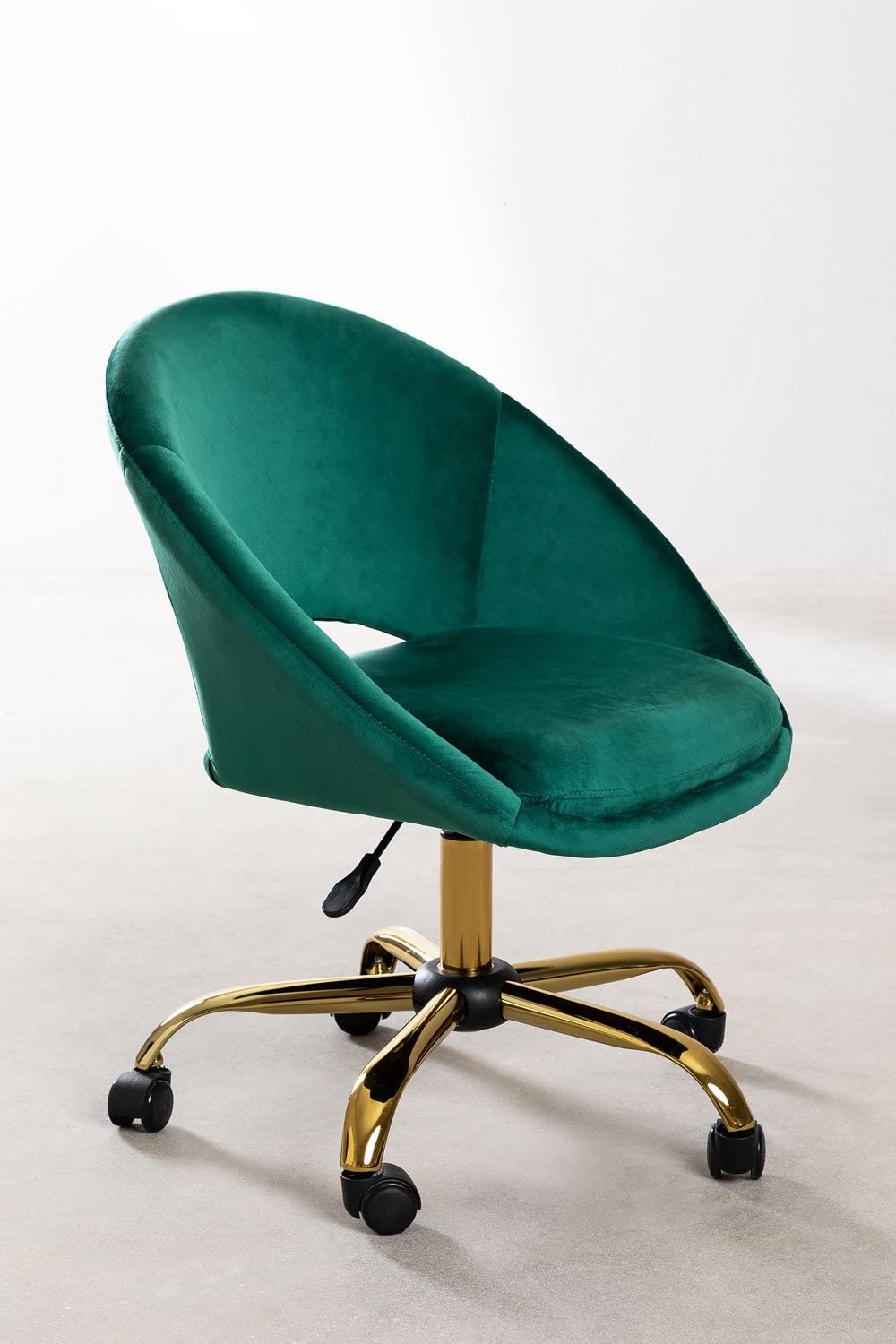 Sklum Vilett sedia ufficio velluto verde jungle