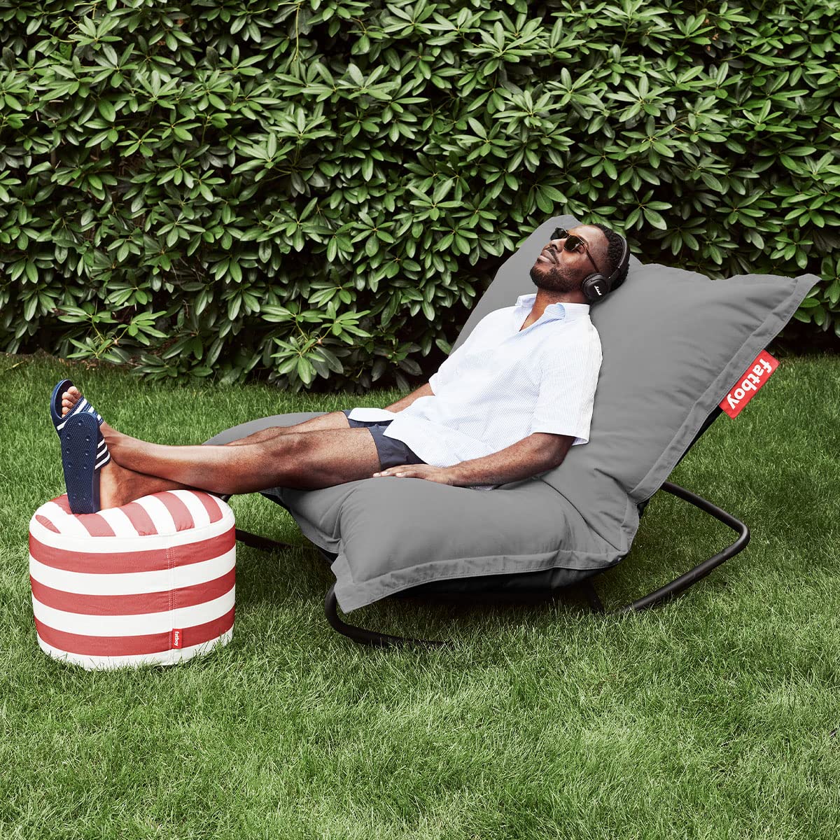 Fatboy The Original pouf esterno grigio roccia 180x140