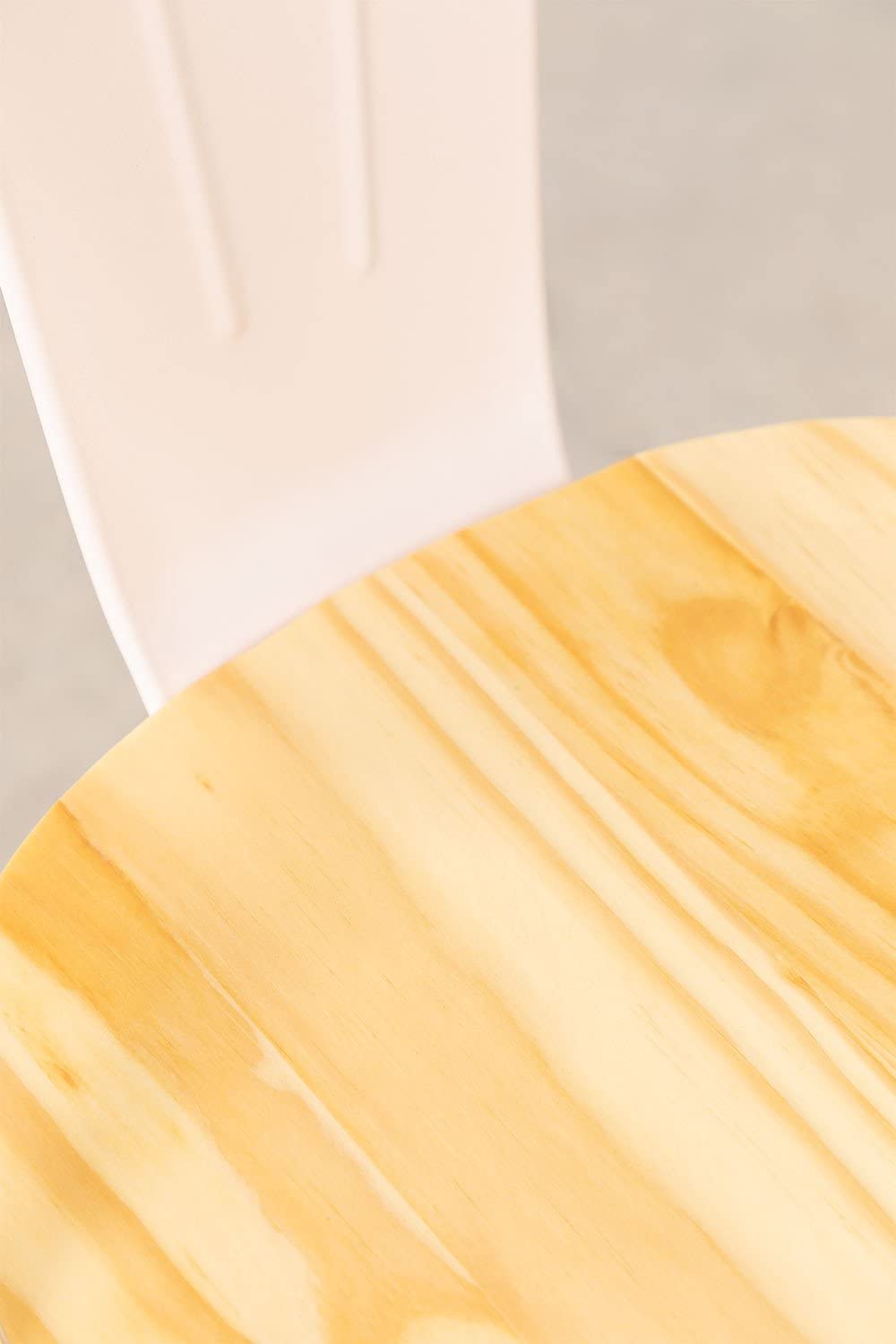 Sklum LIX Opaca Sedia Impilabile Legno Beige Crema