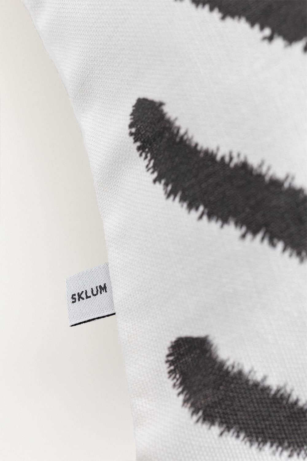 Sklum Tinga Style federa 60x60 cotone bianco zebra