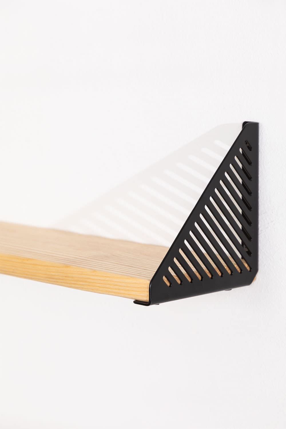 Sklum Etmu Nero 60,5 cm Scaffale in Legno e Acciaio