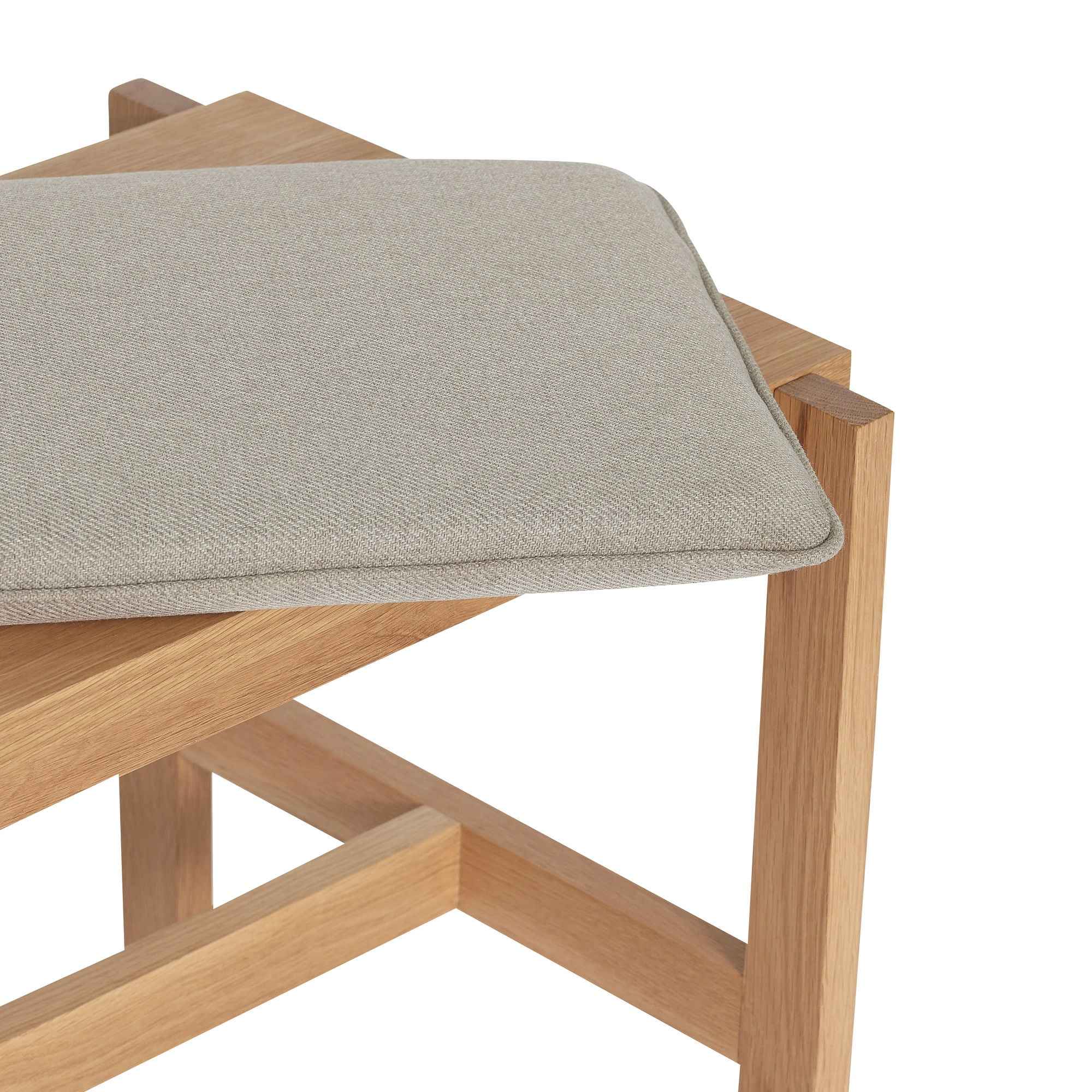 Bambua Epoch panca rovere sabbia con cuscino