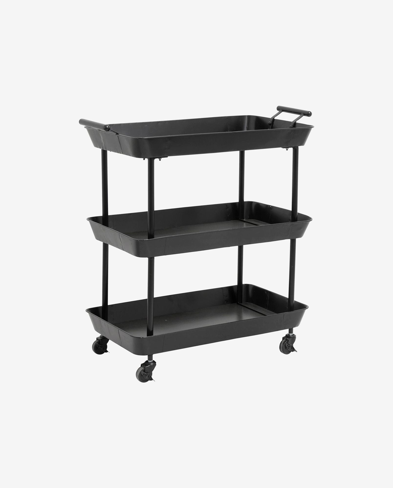Bambua Fulda carrello ferro nero con ruote