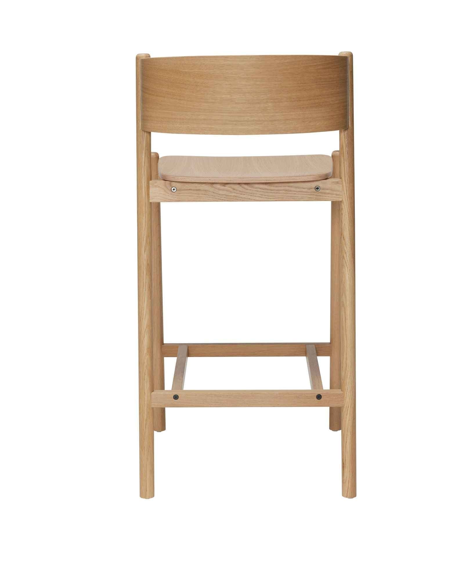 Bambua Oblique sgabello bar legno naturale