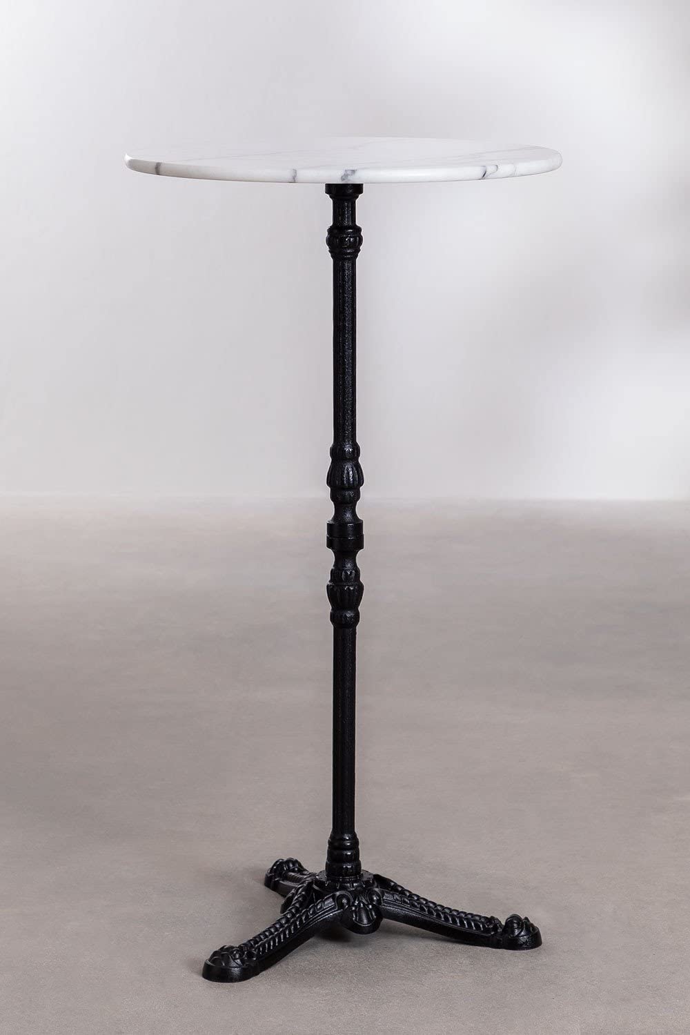Sklum Lupin Slim tavolo alto bar marmo nero tondo 60