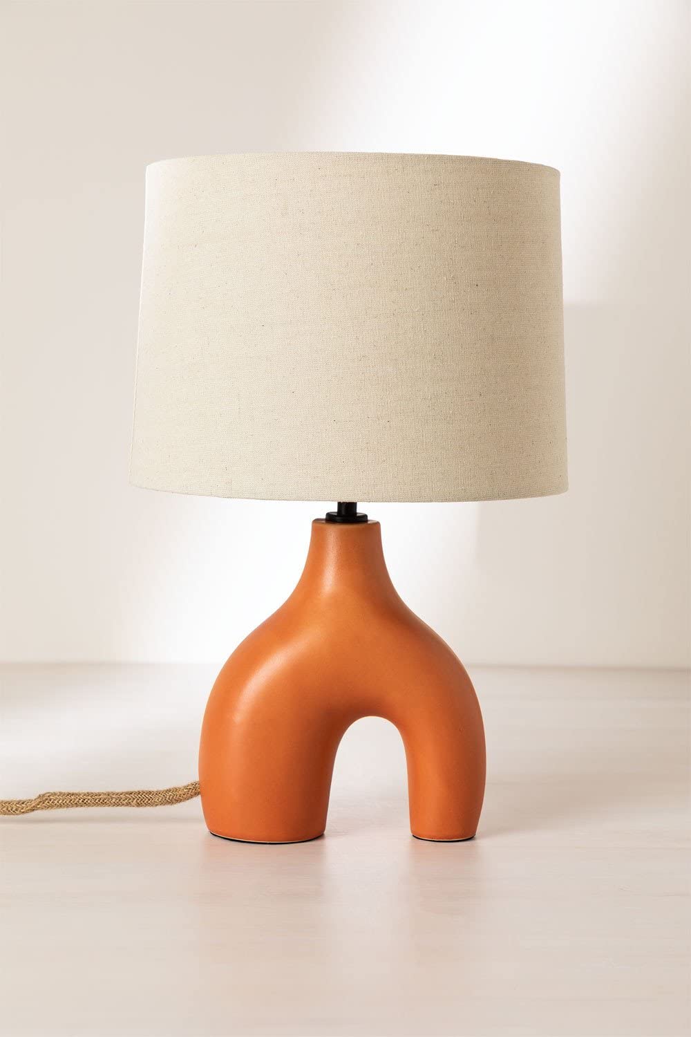 Sklum Mimba lampada tavolo ceramica rosso sienna