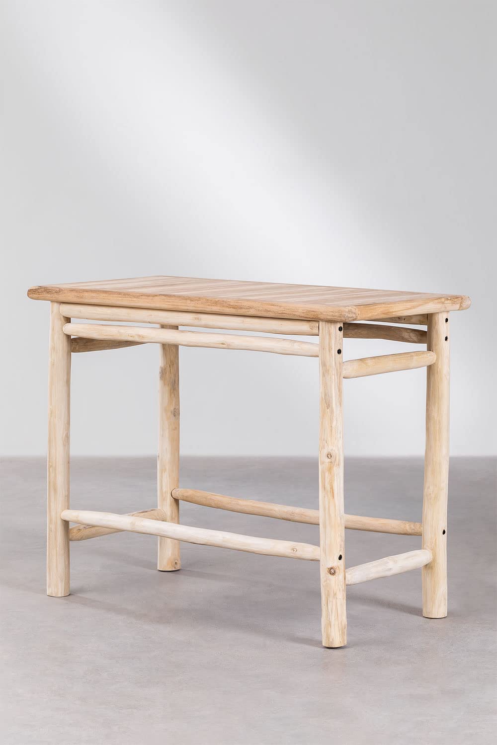 Sklum Narel tavolo alto giardino 135x65 cm legno teak