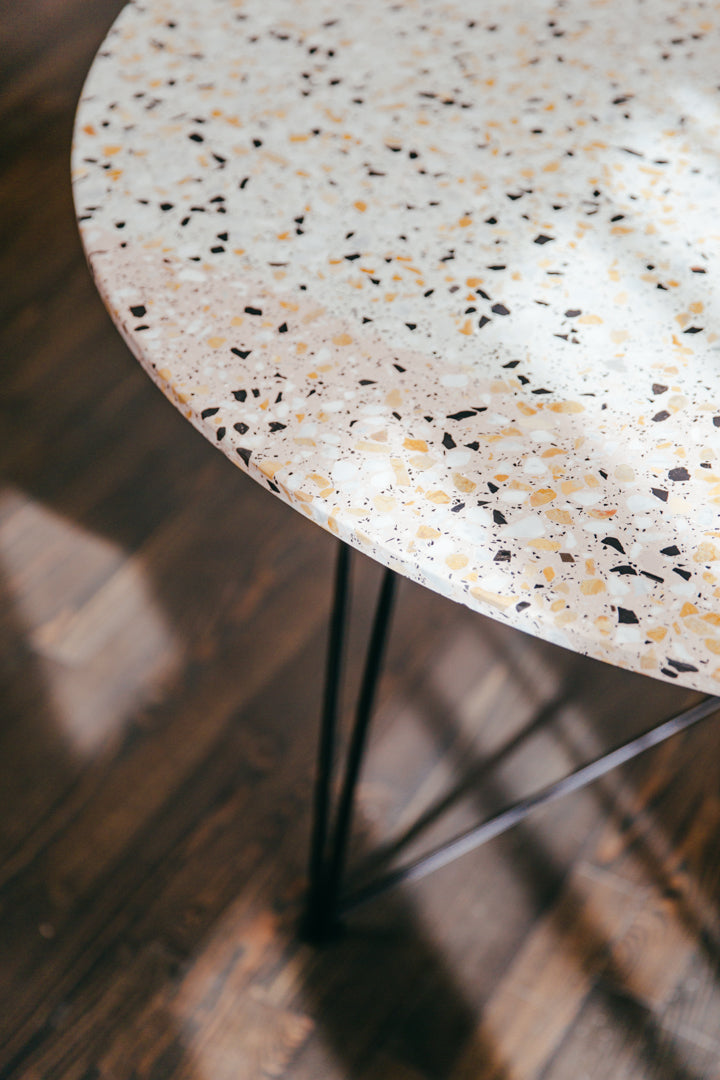 Acapulco Design Ring Table tavolo terrazzo bianco rosa