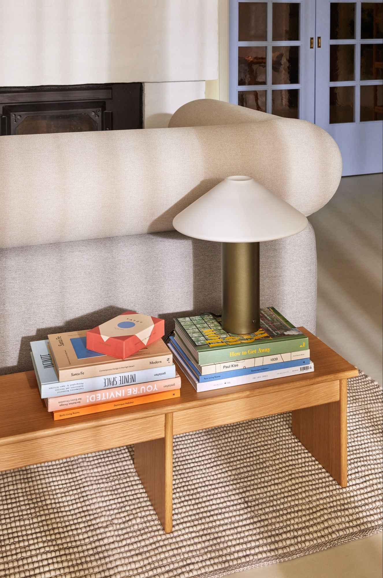 Bambua Poppy tappeto grande 200x300 grigio bianco lana