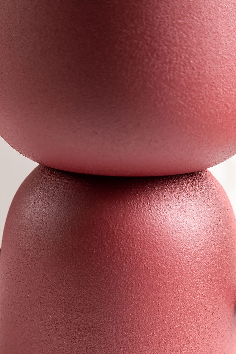 Sklum Rob vaso in metallo rosso granata Ø20 cm