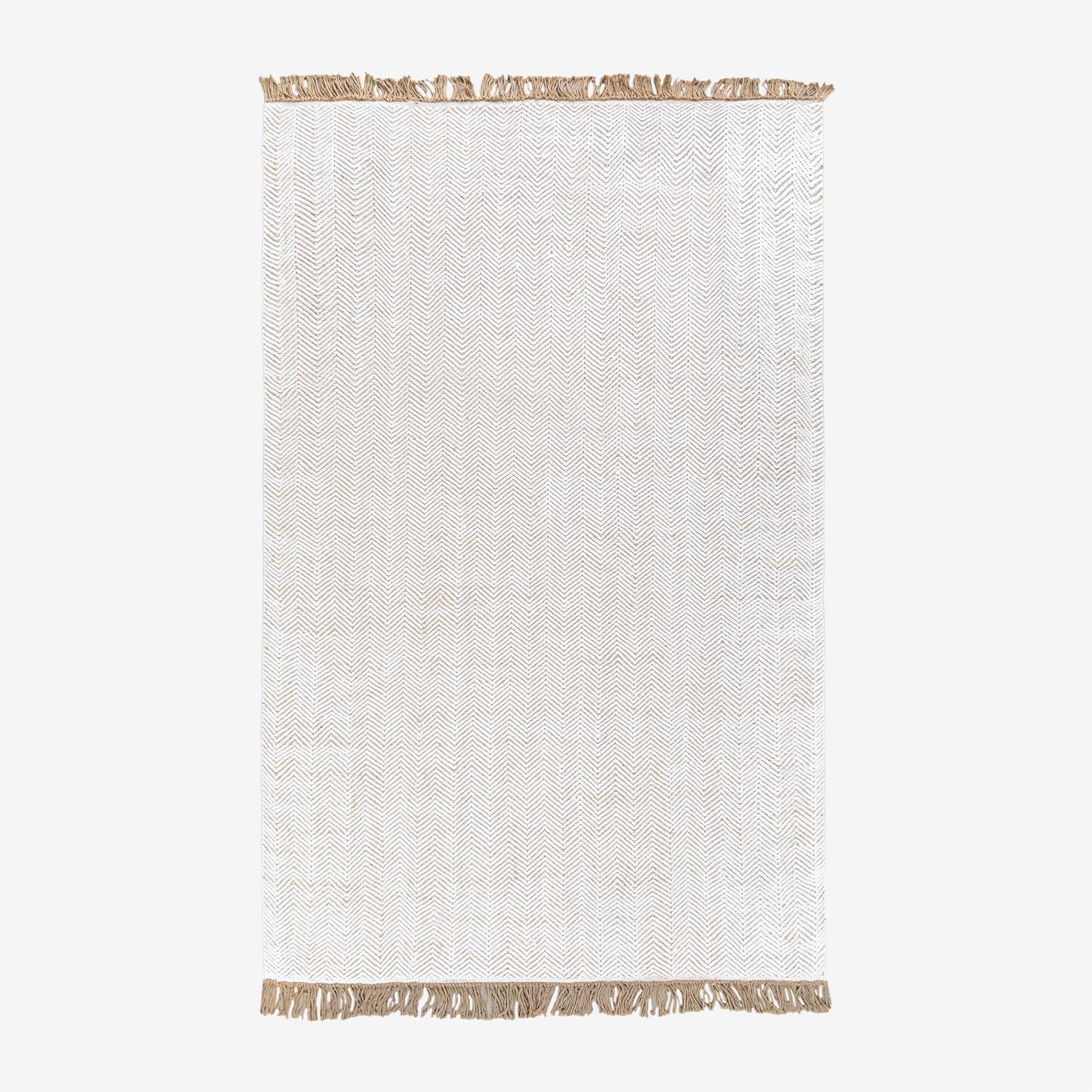 Sklum Maxandra tappeto 300x200 cm in juta zig zag