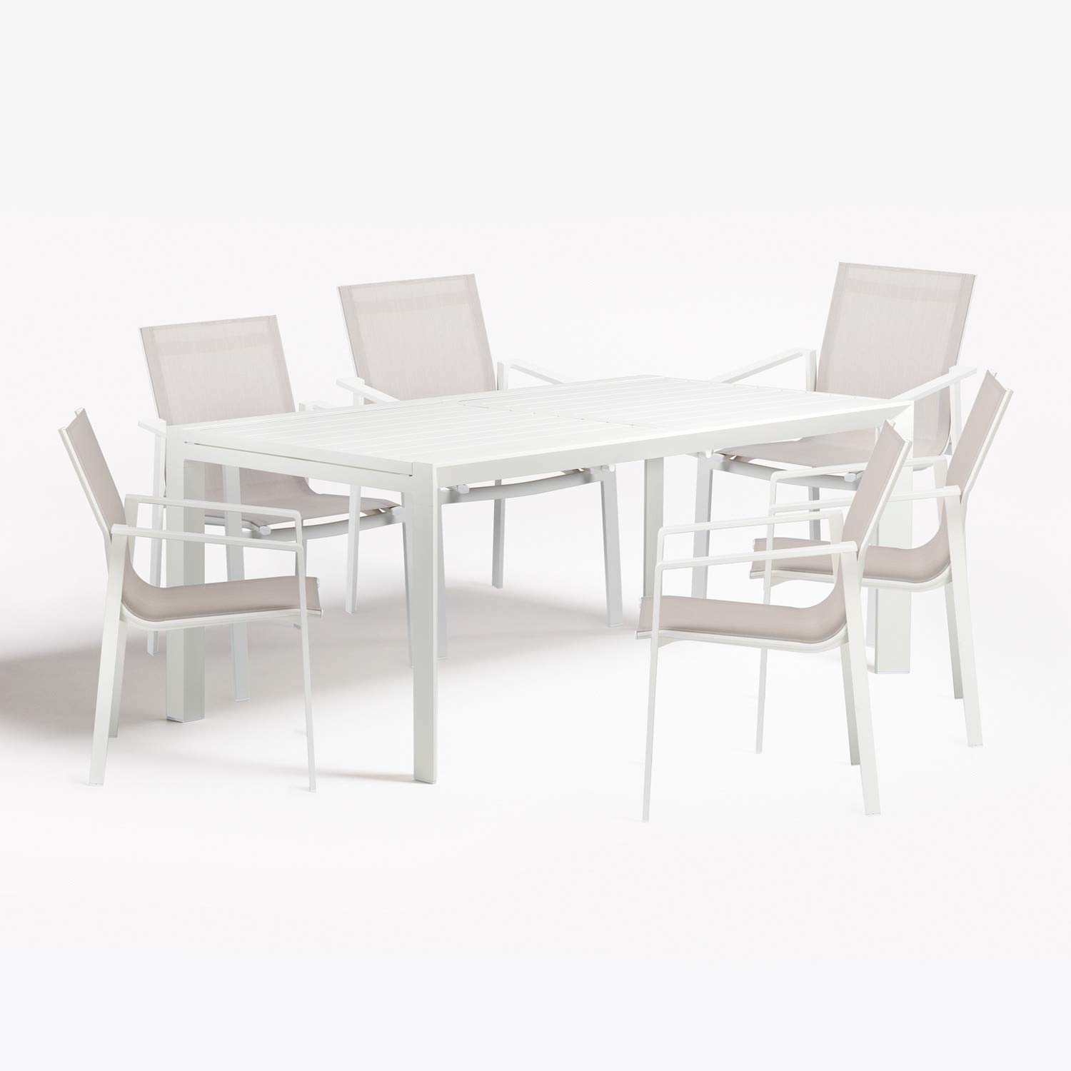 Sklum Starmi Eika Set da Giardino 180-240 cm Bianco