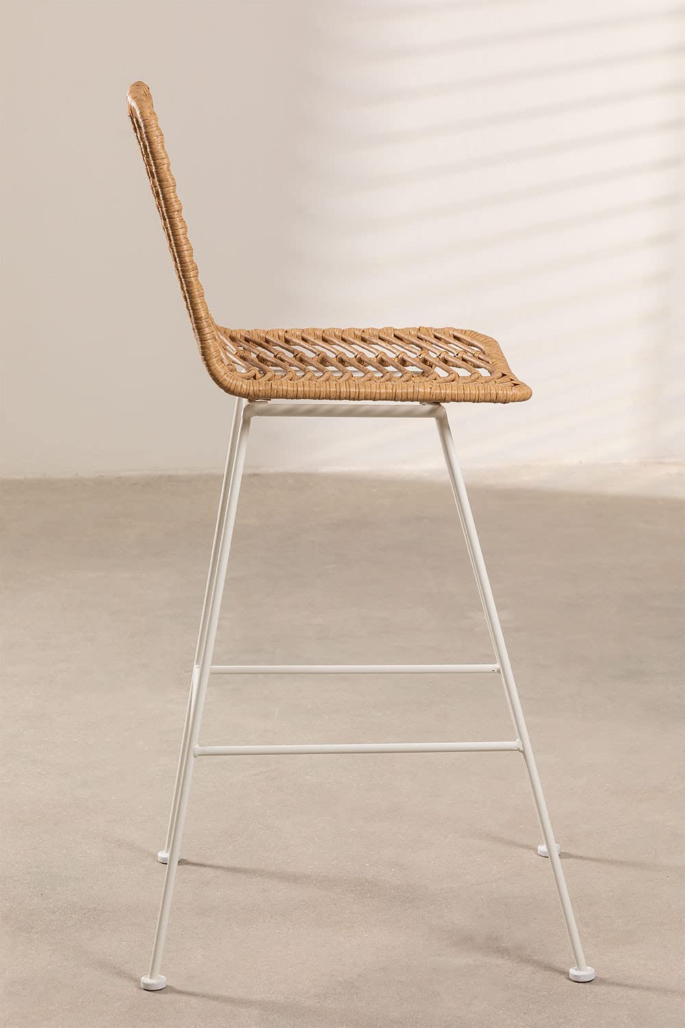 Sklum Gouda sgabello rattan naturale 75 cm