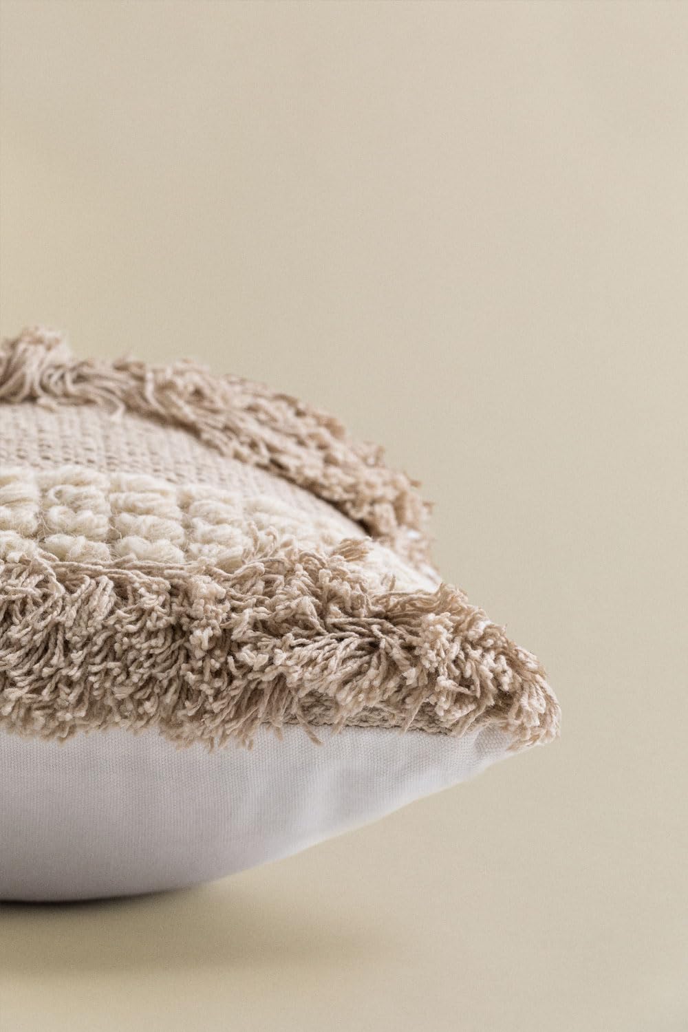 Sklum Punet cuscino quadrato cotone 50x50 beige lino
