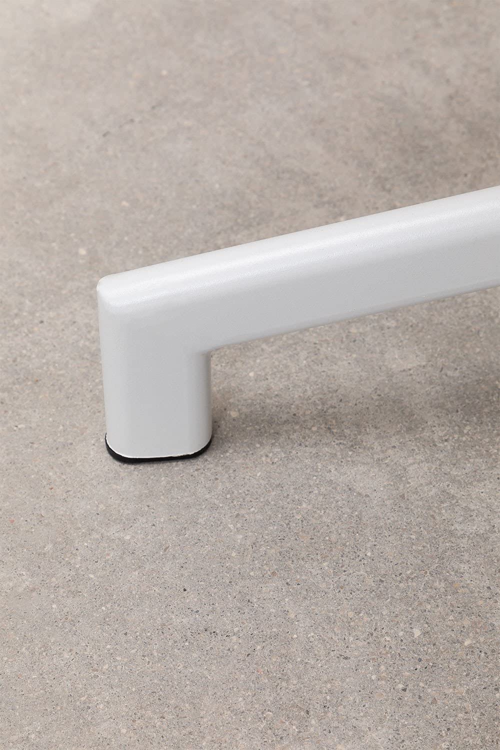 Sklum Dely Tavolo Bar Pieghevole 60x60 cm Bianco in Acciaio