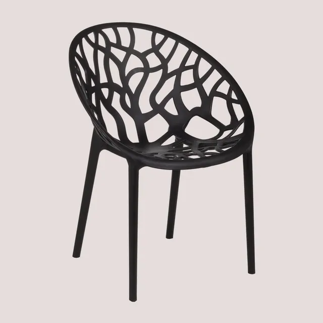 Sklum Ores Set 4 Sedie Giardino Impilabili Polipropilene