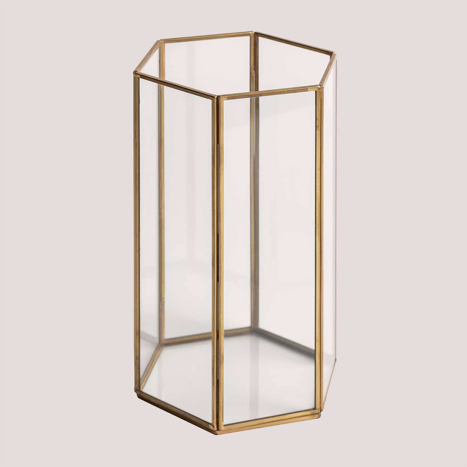 Sklum Tristan Vaso Decorativo Vetro Oro 25 cm