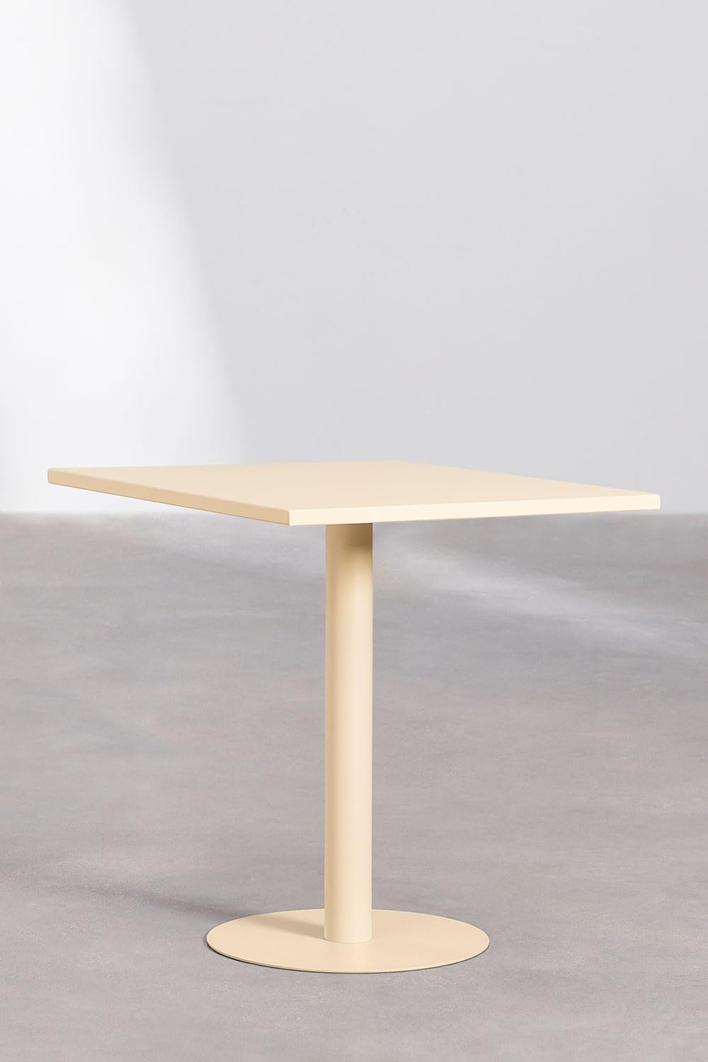Sklum Mizzi tavolo giardino metallo beige 70x70 cm