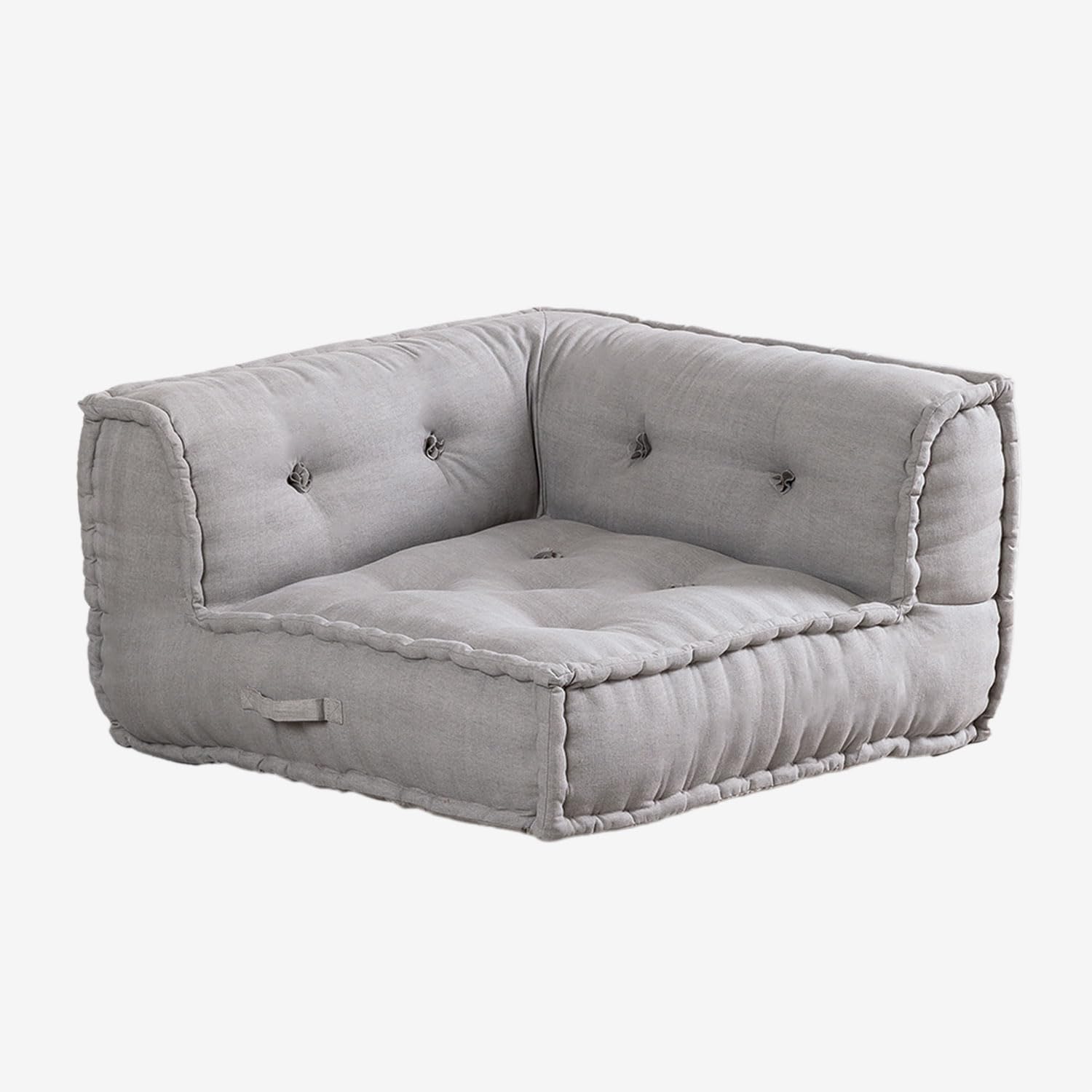 Sklum Dhel pouf modulare grigio chiaro cotone 83 cm