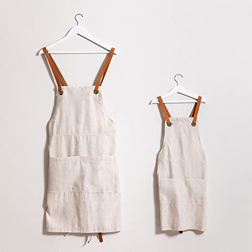 Sklum Zacari set 2 grembiuli adulto e bambino beige