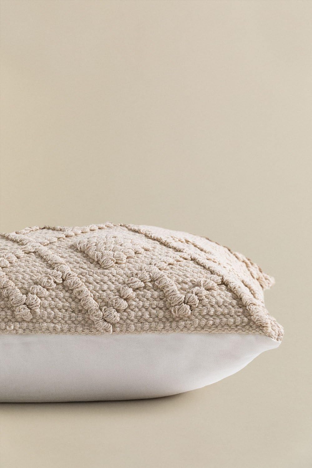 Sklum Gubby cuscino quadrato cotone 50x50 beige lino
